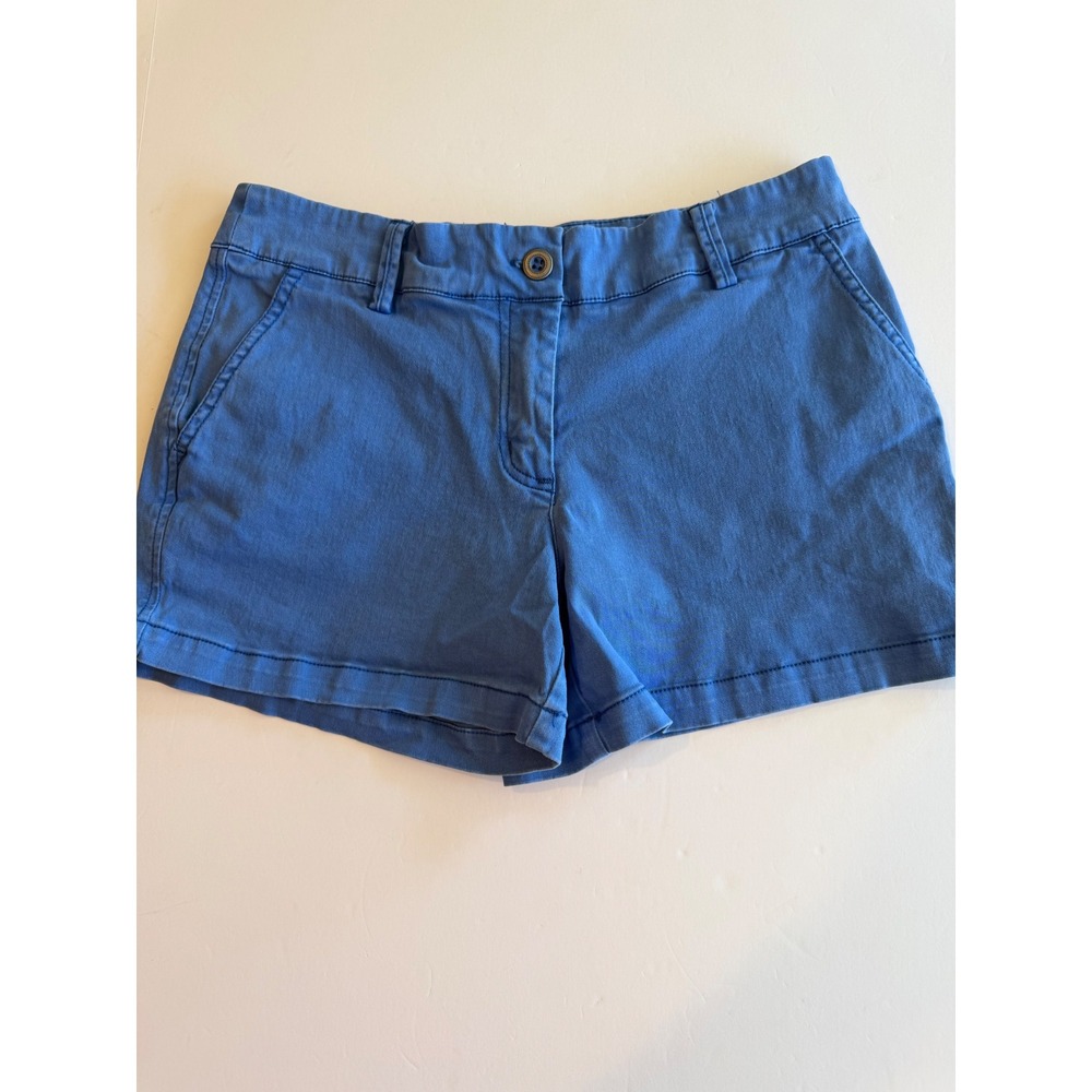 Artisan NY Blue Chino Shorts Womens Size 2 Nautical Anchor Lining Casual Summer
